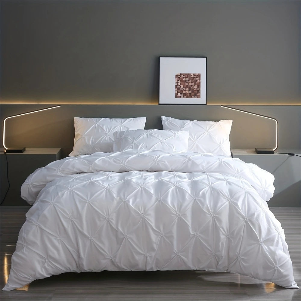 Pinch Pleat Duvet Cover Set