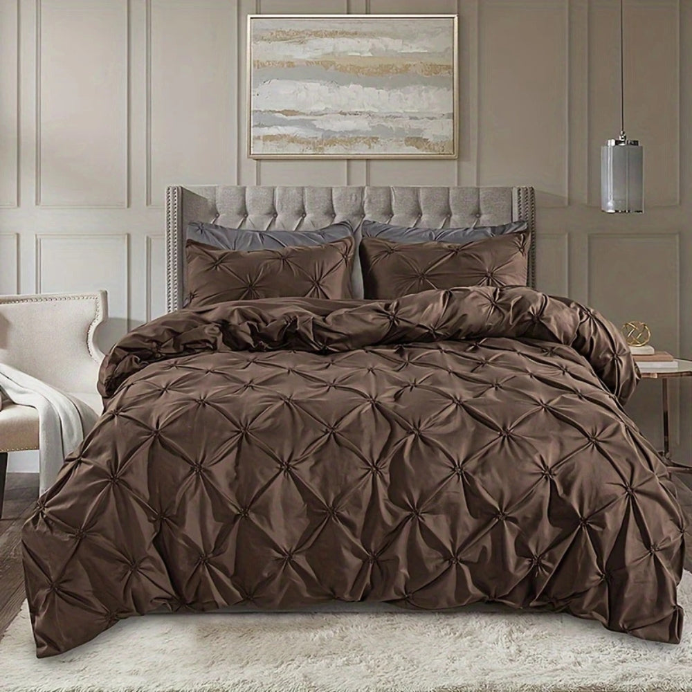 Pinch Pleat Duvet Cover Set