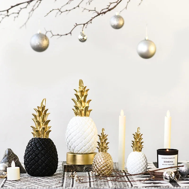Pineapple Ornament | Resin Gold Finish | Multiple Sizes