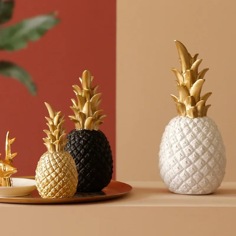 Pineapple Ornament | Resin Gold Finish | Multiple Sizes
