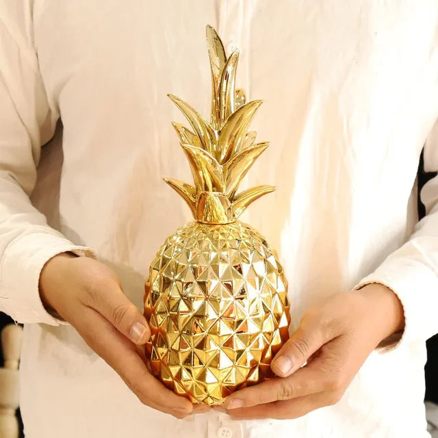 Pineapple Ornament | Resin Gold Finish | Multiple Sizes