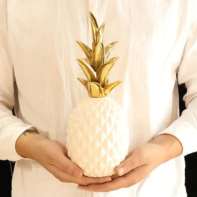 Pineapple Ornament | Resin Gold Finish | Multiple Sizes