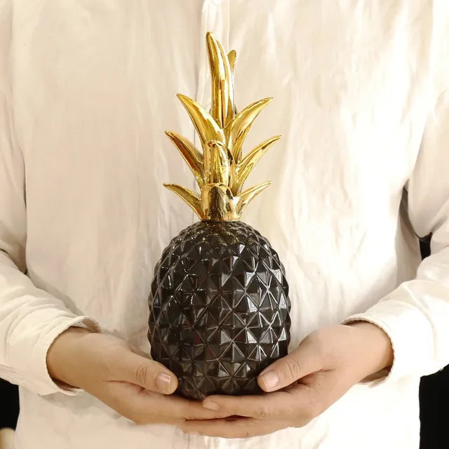 Pineapple Ornament | Resin Gold Finish | Multiple Sizes
