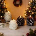 Pinecone Candles | Flameless LED | Remote Control & Timer