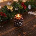 Pinecone Candles | Flameless LED | Remote Control & Timer