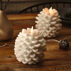 Pinecone Candles | Flameless LED | Remote Control & Timer