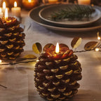 Pinecone Candles | Flameless LED | Remote Control & Timer
