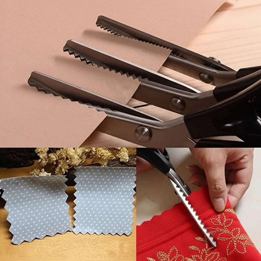 Pinking Shears | Stainless Steel Zigzag Blades & Ergonomic Grip