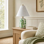 Plabo Retro Ceramic Linen Tapered Table Lamp