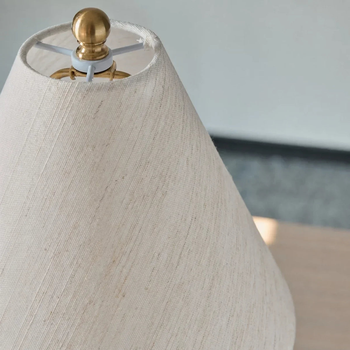 Plabo Retro Ceramic Linen Tapered Table Lamp