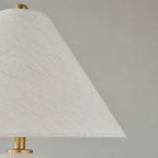 Plabo Retro Ceramic Linen Tapered Table Lamp