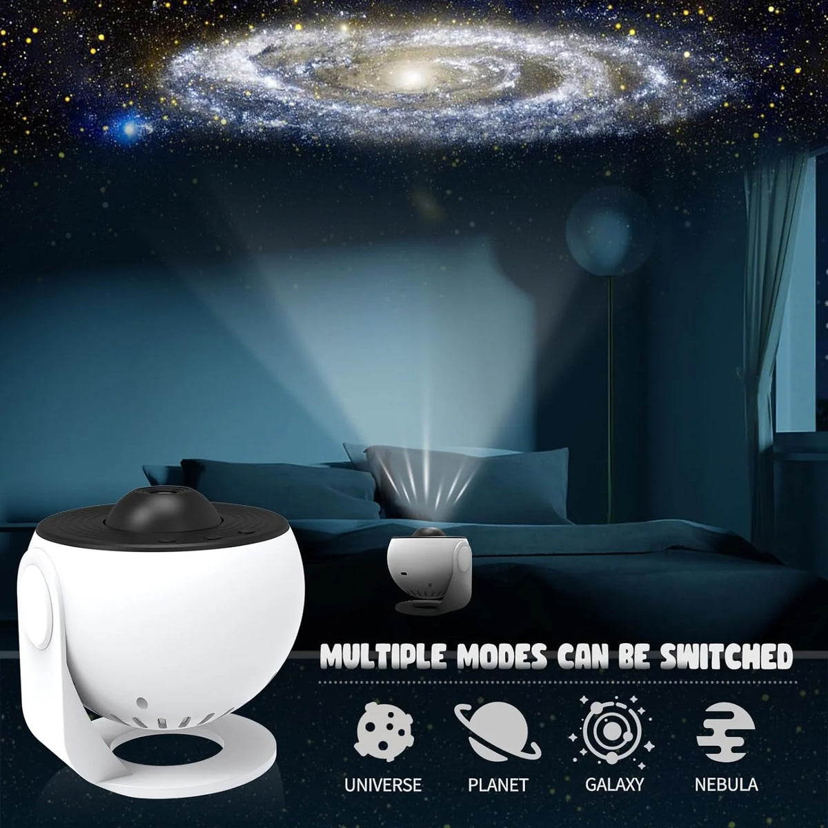 Planetarium Projector | 360° Rotating & Adjustable Focus | 12 Effects