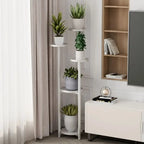 Plant Stand | Steel Multi-Tier Staggered Shelves | 30 cm Base