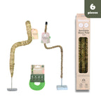 Plant Support Pole Set | Bendable Moss & Coir Poles | Flexible Design