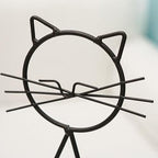 Planter | Cat-Shaped Frame & Heart Vase | For Small Plants