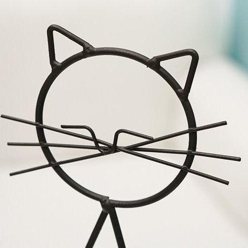 Planter | Cat-Shaped Frame & Heart Vase | For Small Plants
