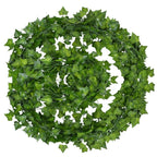 Artificial Ivy Garland | Realistic Lush Foliage | 12-Pack