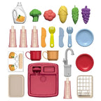 Play Kitchen | Circulating Water Tap & Role-Play Accessories