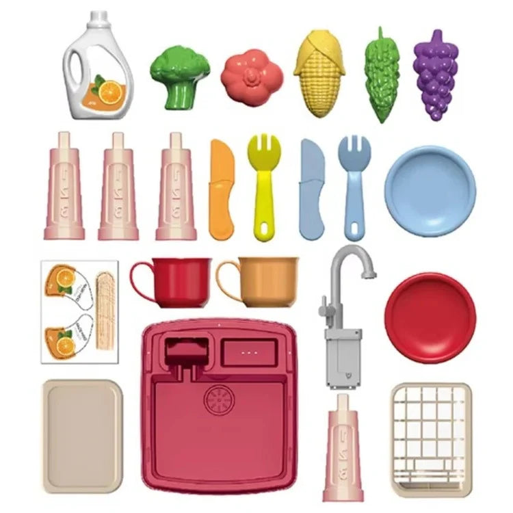Play Kitchen | Circulating Water Tap & Role-Play Accessories