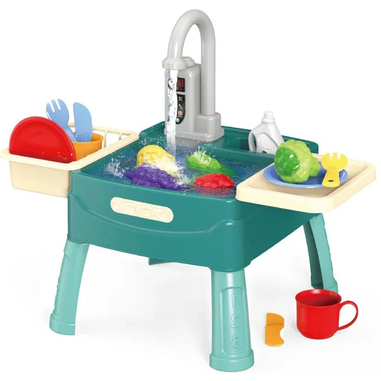 Play Kitchen | Circulating Water Tap & Role-Play Accessories