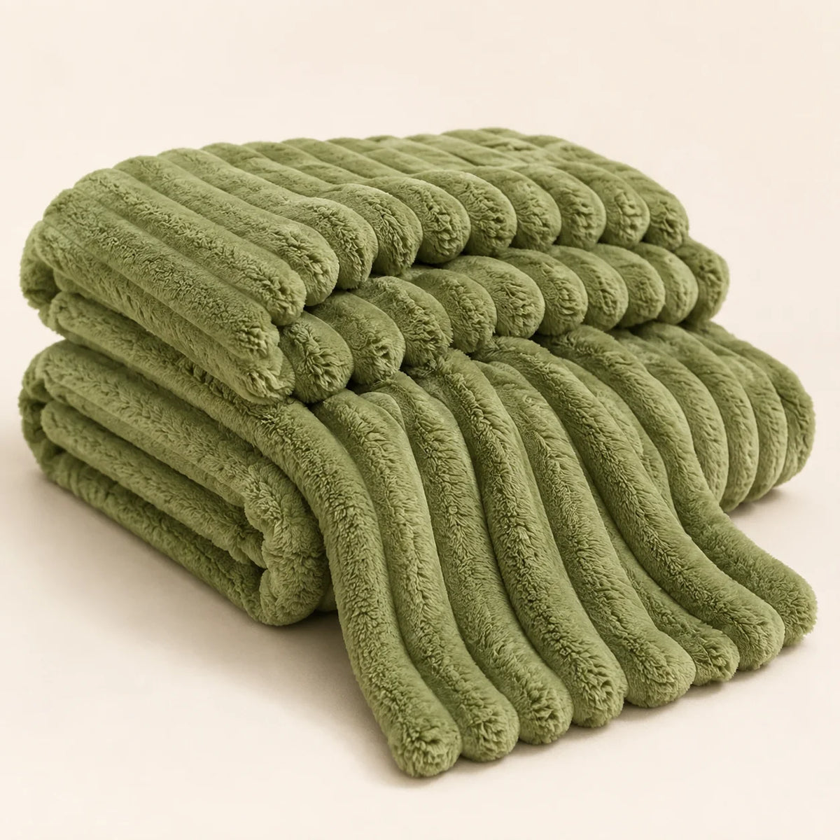 Plush Blanket | Soft Plush & Raised Ribbed Texture | 150 x 200 cm & 200 x 230 cm
