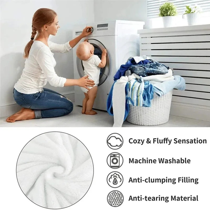 Plush Blanket | Soft Plush & Wool-Blend | Machine Washable