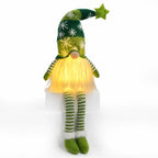 Plush Christmas Gnome | Battery-Powered LED & Soft Knit