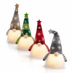 Plush Christmas Gnome | Battery-Powered LED & Soft Knit