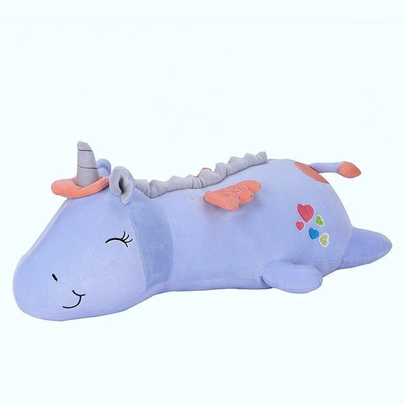 Plush Unicorn | LED Night Light & Velvet Filling | 60 cm