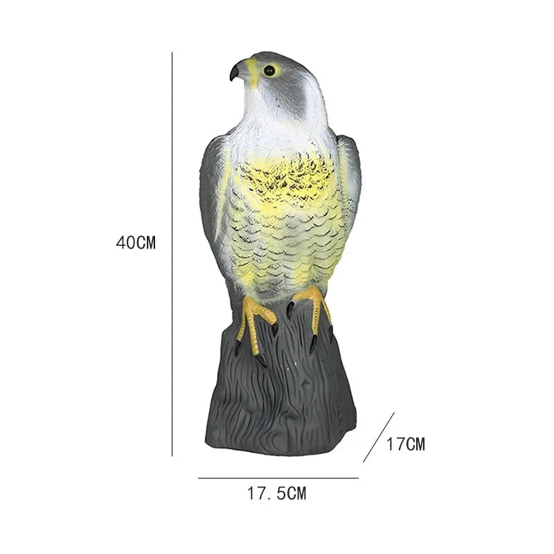 Bird Deterrent Decoy | Realistic Spread-Wing Falcon | 40 cm