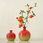 Decorative Vase | Pomegranate Sculptural Form | Hand-Formed Ceramic