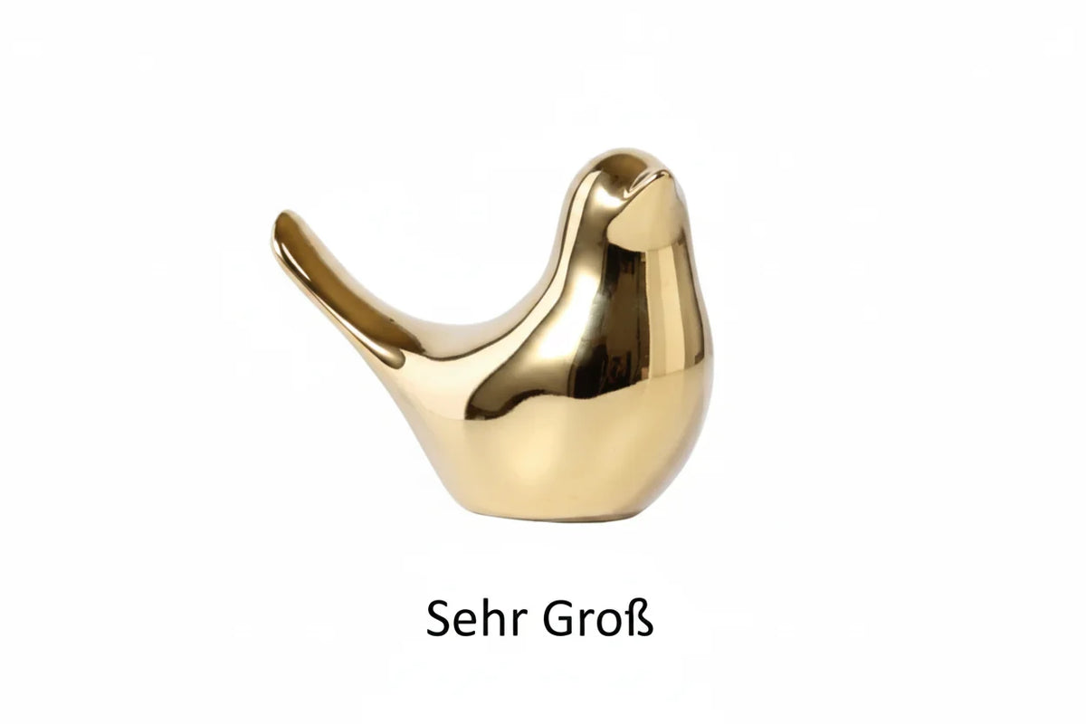 Porcelain Bird Figurine | White Sculptural Accent