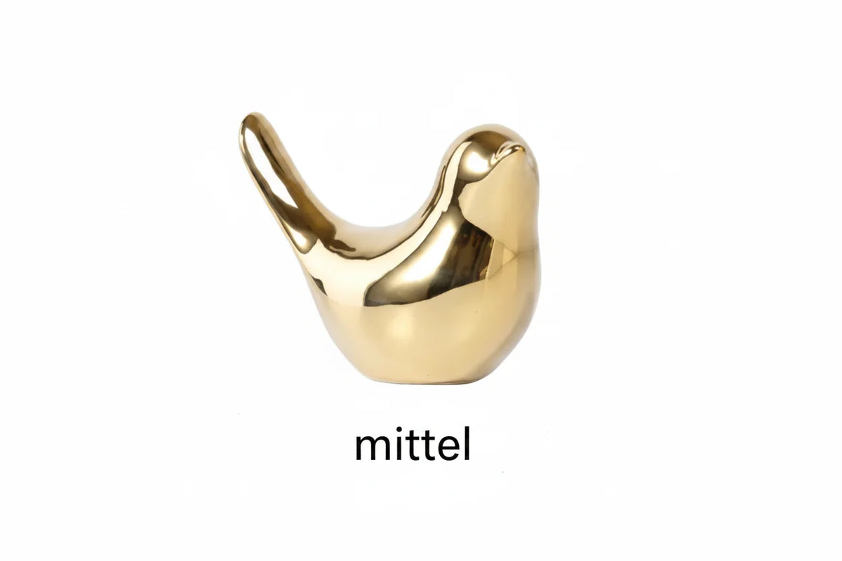 Porcelain Bird Figurine | White Sculptural Accent