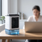 Portable Air Conditioner | Ultrasonic Cooling & 3 Speeds | Quiet Desktop Design