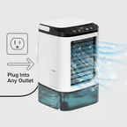 Portable Air Conditioner | Ultrasonic Cooling & 3 Speeds | Quiet Desktop Design