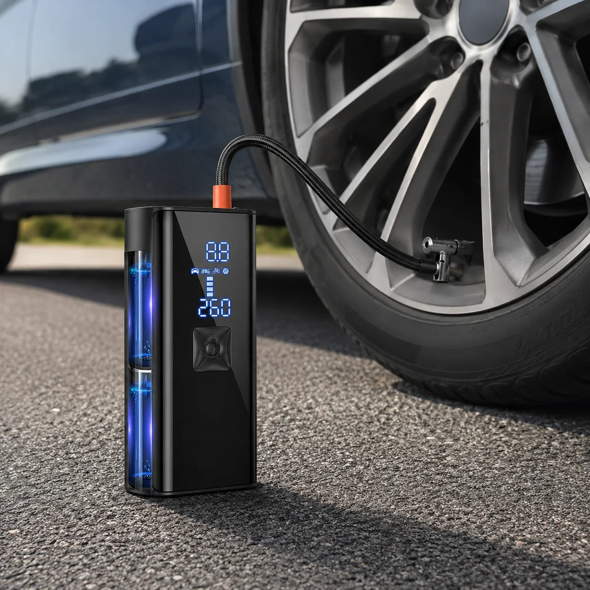 Portable Air Pump | Cordless Rechargeable & Auto Shutoff | 150 PSI