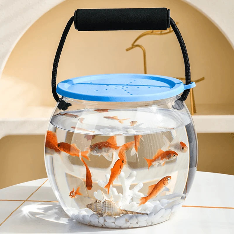 Portable Aquarium | Transparent & Leakproof | Ventilated Lid