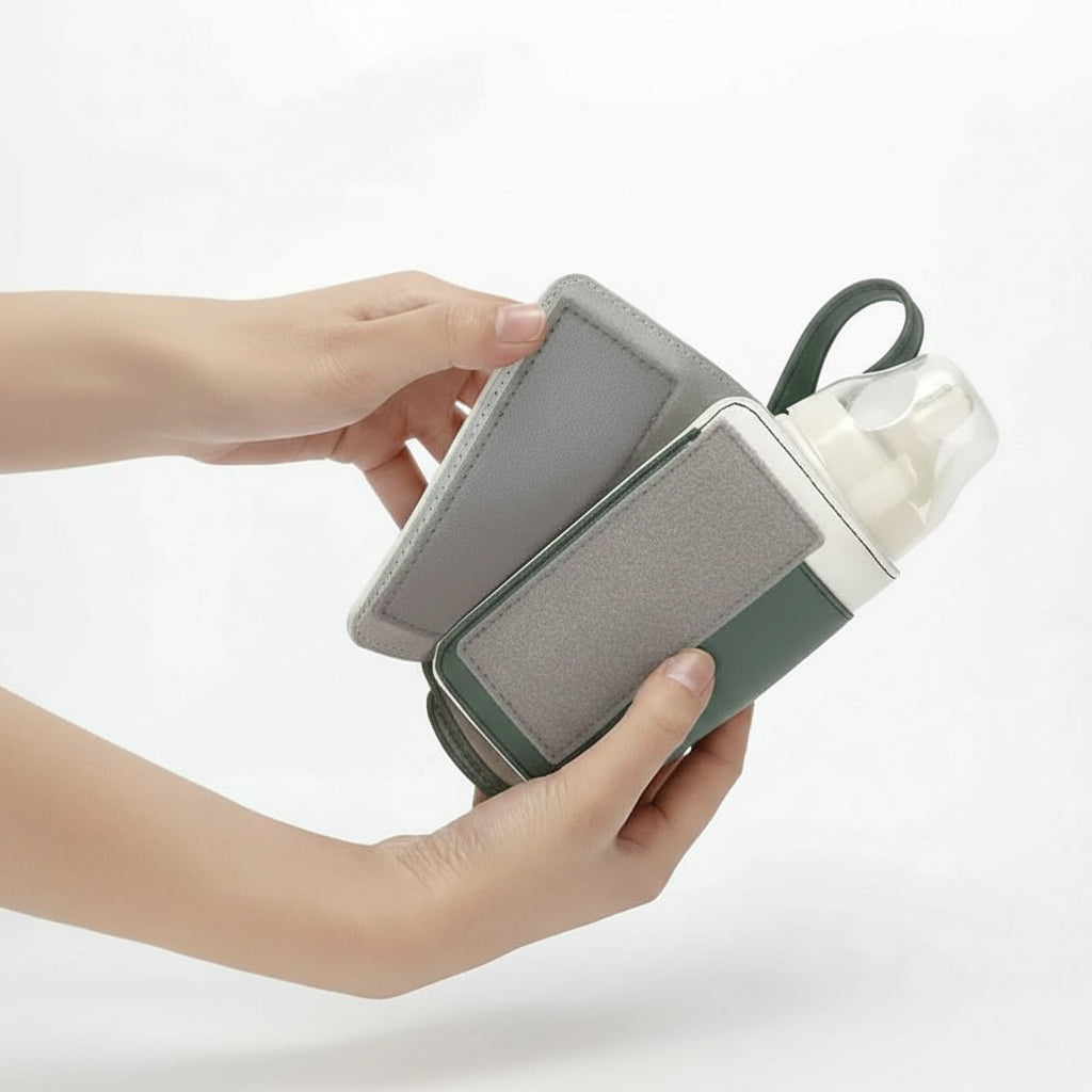 Baby Bottle Warmer | USB-Powered & Insulated Lining | One-Button Control