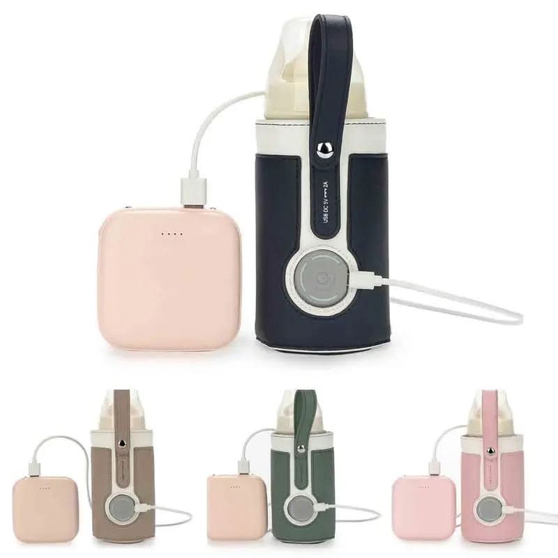 Baby Bottle Warmer | USB-Powered & Insulated Lining | One-Button Control