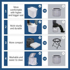 Portable Camping Toilet | Foldable & Ergonomic Seat | Supports Up to 400 Lbs