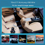 Portable Car Fan | Dual-Head & 360° Adjustable | USB-Powered