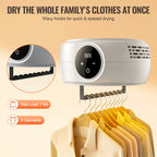 Portable Clothes Dryer | Warm-Air Circulation & Foldable Bag | 5-Hour Timer