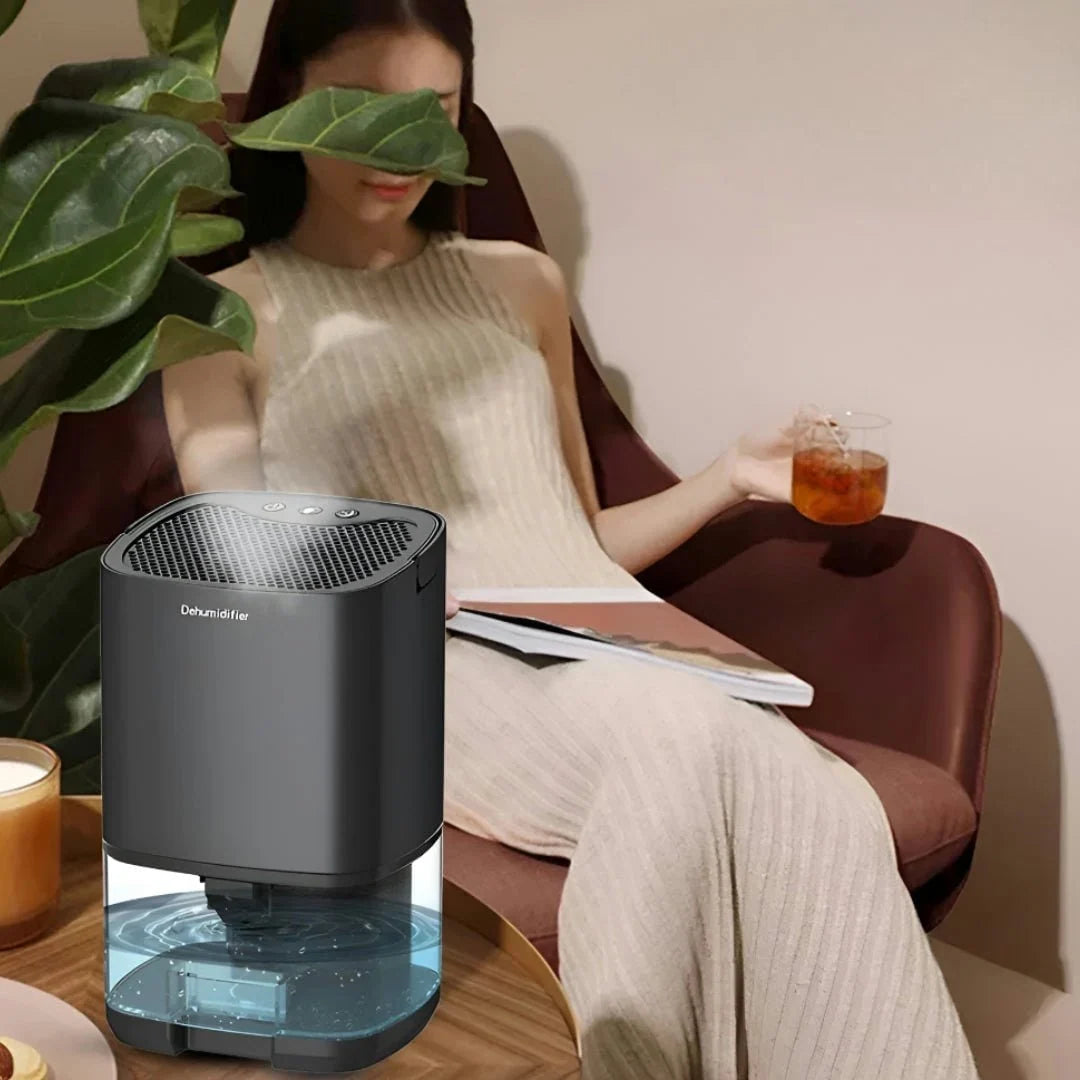 Portable Dehumidifier | Transparent Water Tank & Compact Tabletop