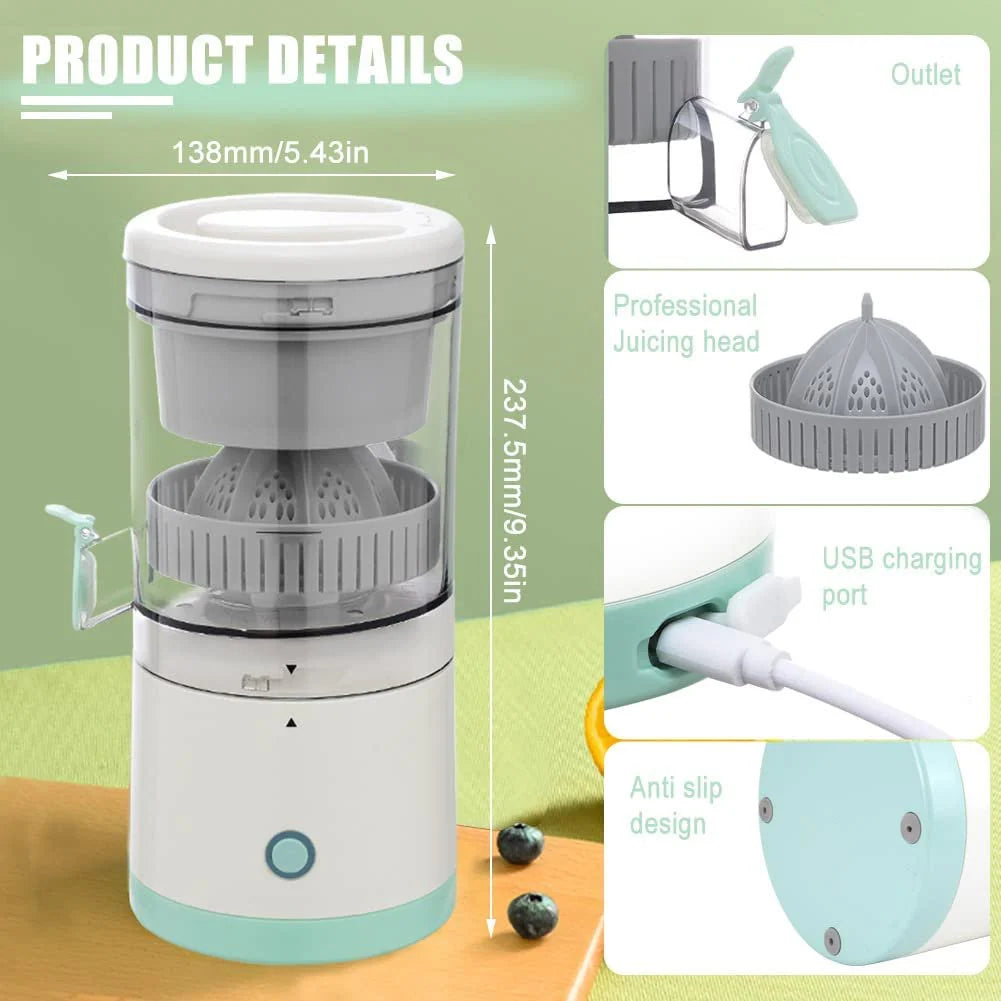 Portable Juicer | USB-Rechargeable & Compact | Easy to Clean