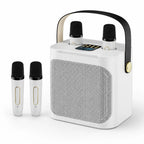Portable Karaoke Speaker | Bluetooth & Dual Wireless Mics