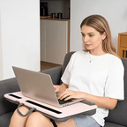 Portable Laptop Desk with Cushioned Base