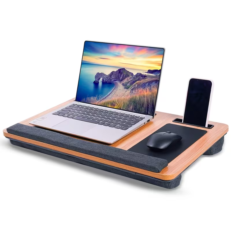 Portable Laptop Lap Desk with Wrist Rest