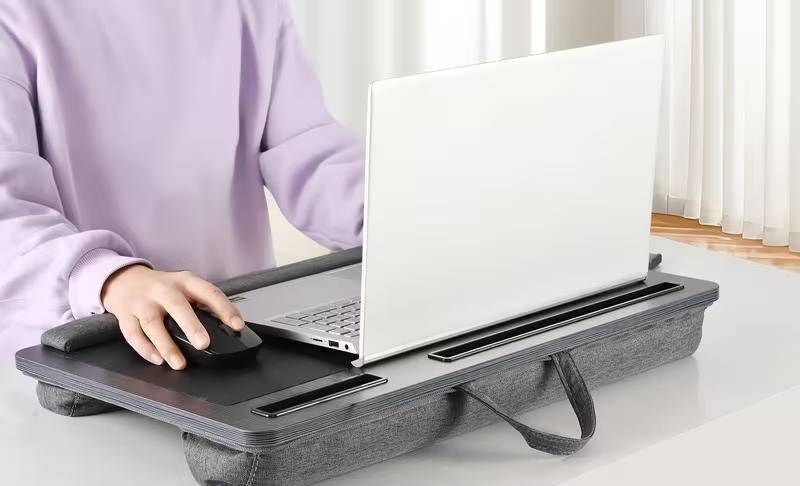 Portable Laptop Lap Desk with Wrist Rest