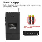 Portable Pocket AM/FM Radio | Digital Tuning & Weather Alerts