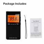 Portable Pocket AM/FM Radio | Digital Tuning & Weather Alerts